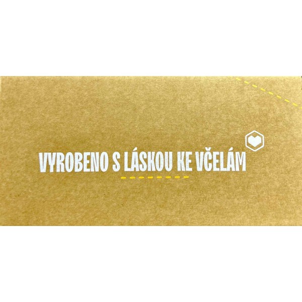 💙 Dárkový balíček - Přírodní medovina, med s ořechy a svíčka ve tvaru srdce