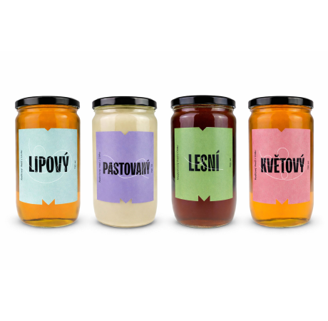 Výhodné balení – 4× Med 1 kg