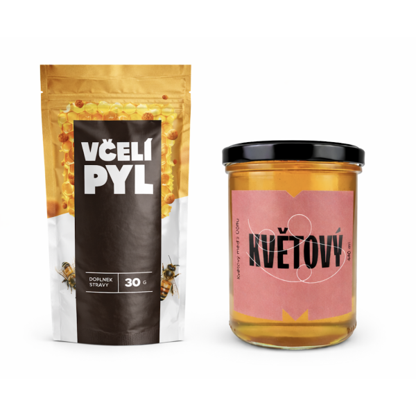 Výhodné balení – Květový med a rouskový pyl (superpotravina z české přírody)