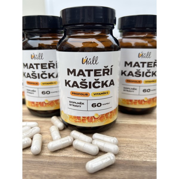 Mateří kašička s propolisem a vitamínem C – doplněk stravy na podporu imunity (60 kapslí)