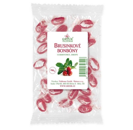 Brusinkové bonbóny