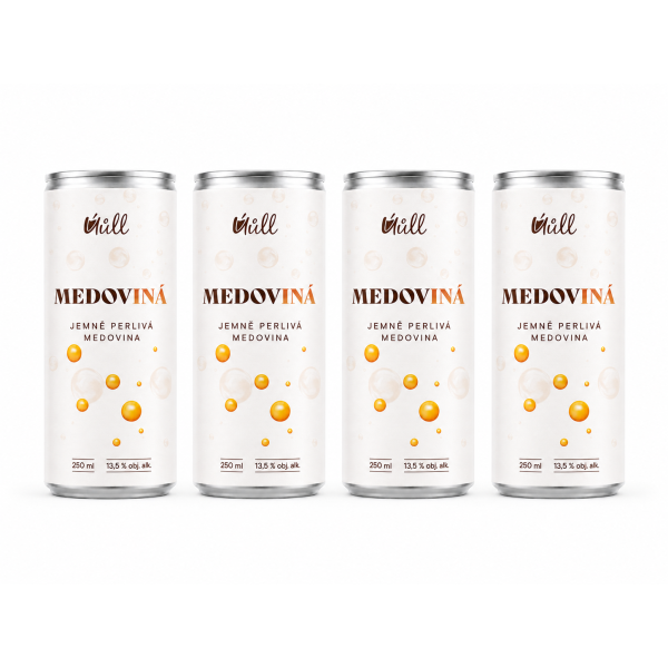 Výhodné balení - 4x jemně perlivá medovINÁ