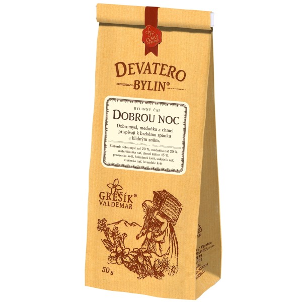 Dobrou noc – bylinný sypaný čaj 50 g | Grešík