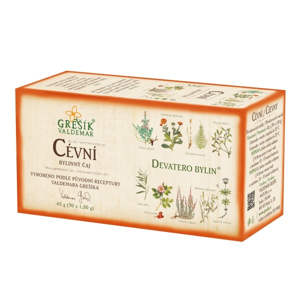 Cévní – bylinný porcovaný čaj 45 g (30 sáčků) | Grešík