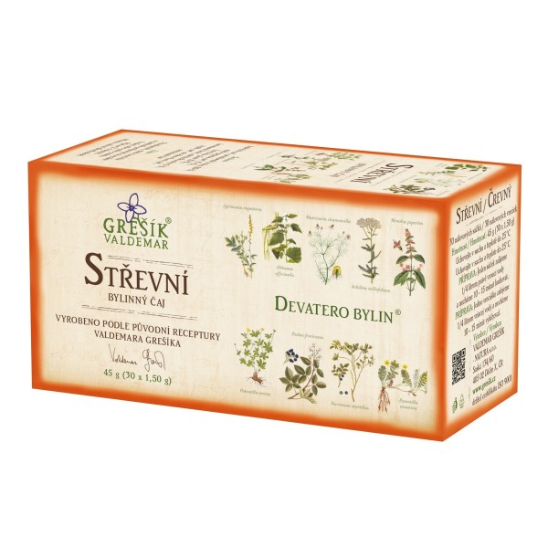 Střevní – bylinný porcovaný čaj 45 g | Grešík