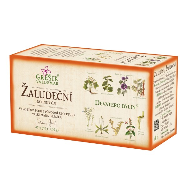 Žaludeční – bylinný porcovaný čaj 45 g | Grešík