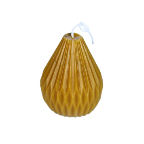 Svíčka ze včelího vosku - hruška přírodní