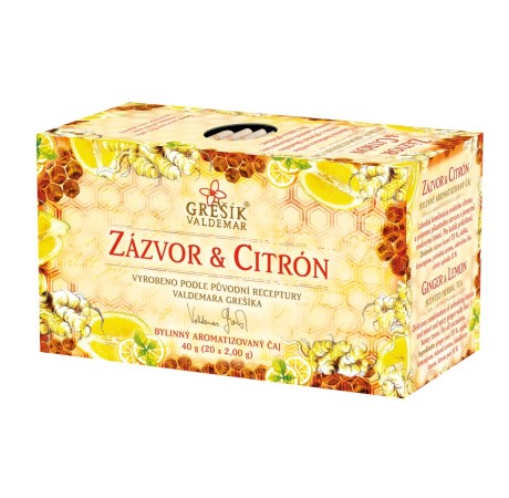 Zázvor & Citrón bylinný porcovaný čaj
