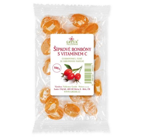 Šípkové bonbóny s vitamínem C