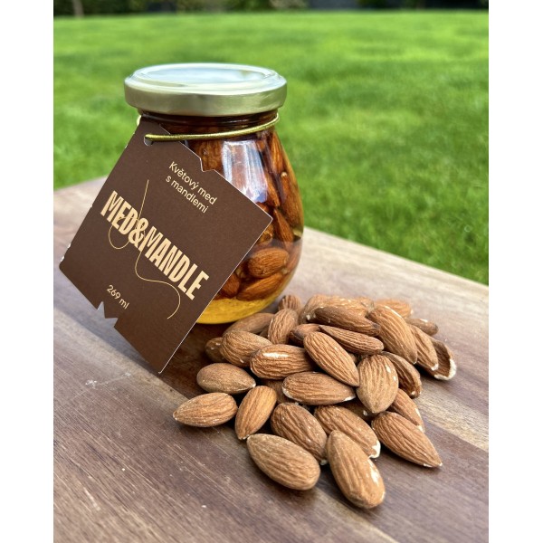 Med květový s mandlemi Med květový s mandlemi
