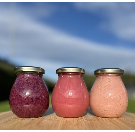 Výhodné balení - 3x Květový pastovaný med s borůvkami, jahodami a malinami