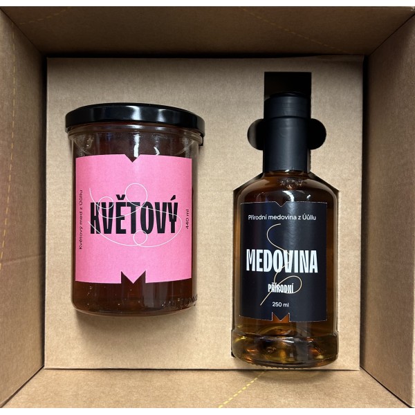 Dárkový balíček - Medovina přírodní a Med květový