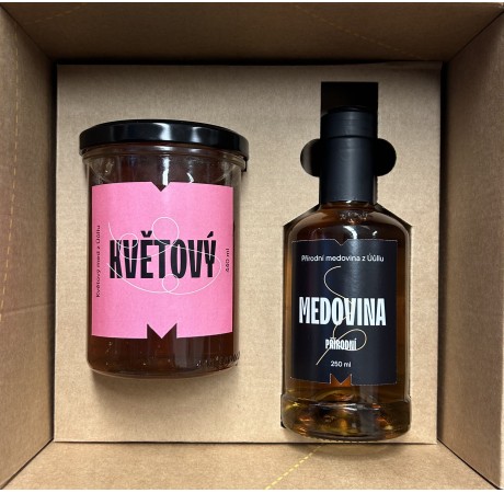 Dárkový balíček - Medovina přírodní a Med květový