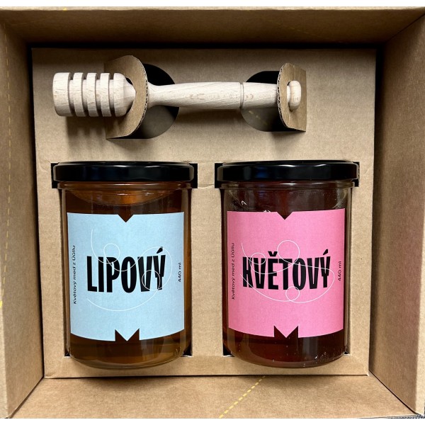 Dárkový balíček - Med lípový a květový