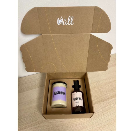 Dárkový balíček - Medovina mandlová a med pastovaný