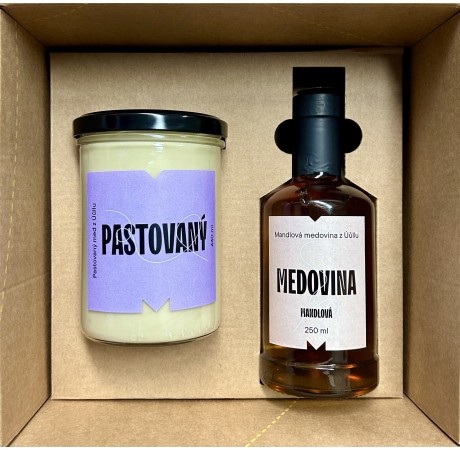 Dárkový balíček - Medovina mandlová a med pastovaný