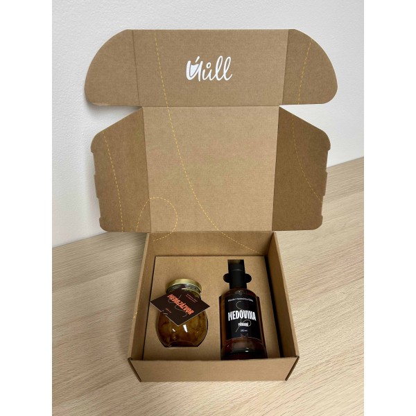 Dárkový balíček - Medovina přírodní a Med & zázvor