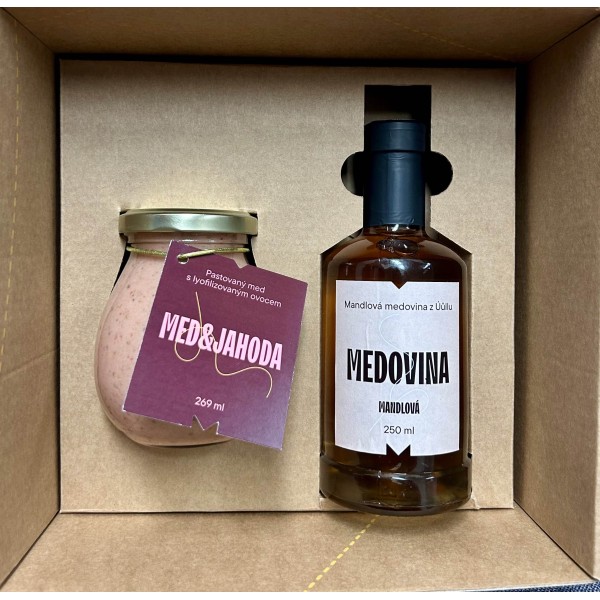Dárkový balíček - Med & jahoda a medovina mandlová