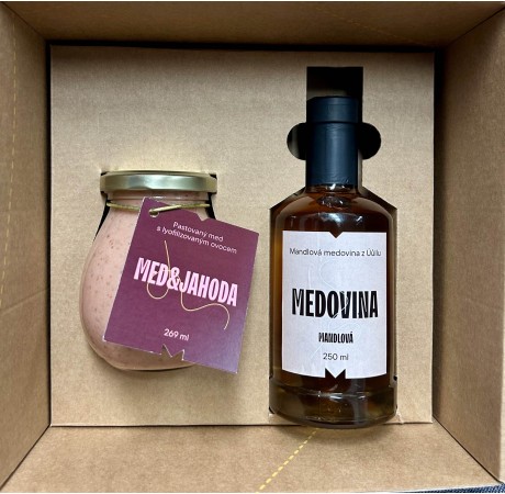 Dárkový balíček - Med & jahoda a medovina mandlová