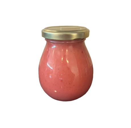 Květový pastovaný med s malinami- bez etikety