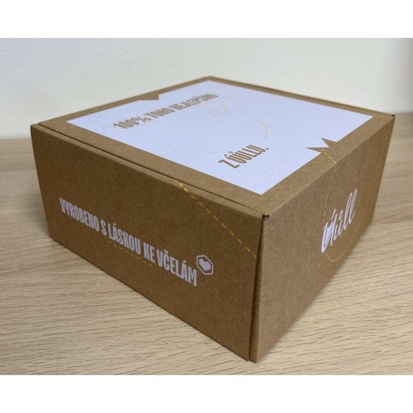 💕 Valentýnský balíček - Med s malinou, medový balzám na rty a bonbony