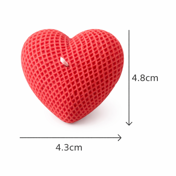 Vonná svíčka ve tvaru srdce