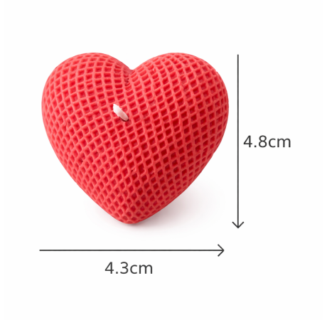 Vonná svíčka ve tvaru srdce