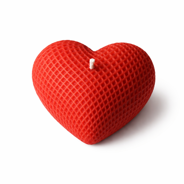 Vonná svíčka ve tvaru srdce