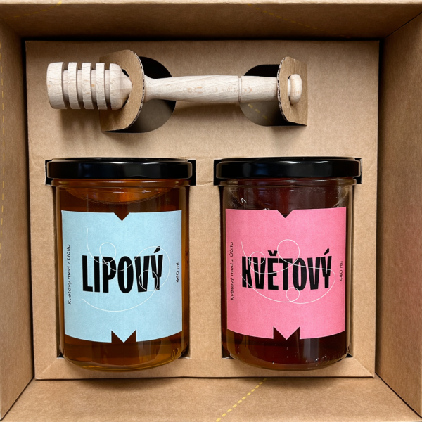 Dárkový balíček - Med lípový a květový