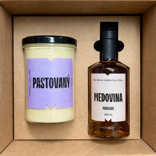 Dárkový balíček - Mandlová medovina a pastovaný med