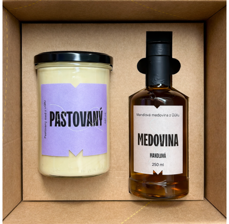 Dárkový balíček - Mandlová medovina a pastovaný med