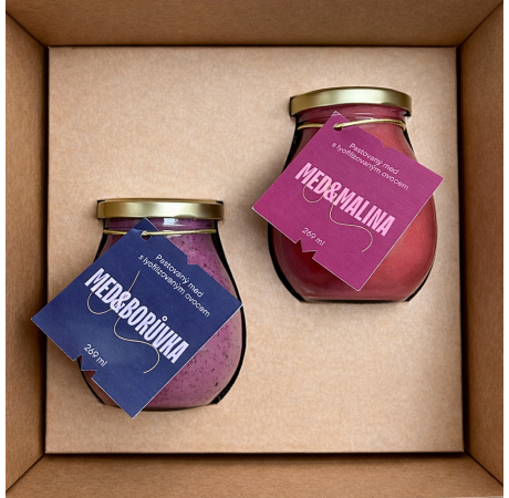 Dárkový balíček - Med & borůvka a Med & malina