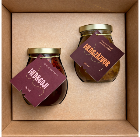 Dárkový balíček - Med s goji a zázvorem