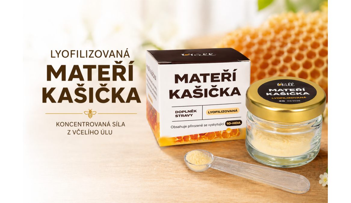 Mateří kašička lyofilizovaná: co to je, jak funguje a proč ji zařadit do života